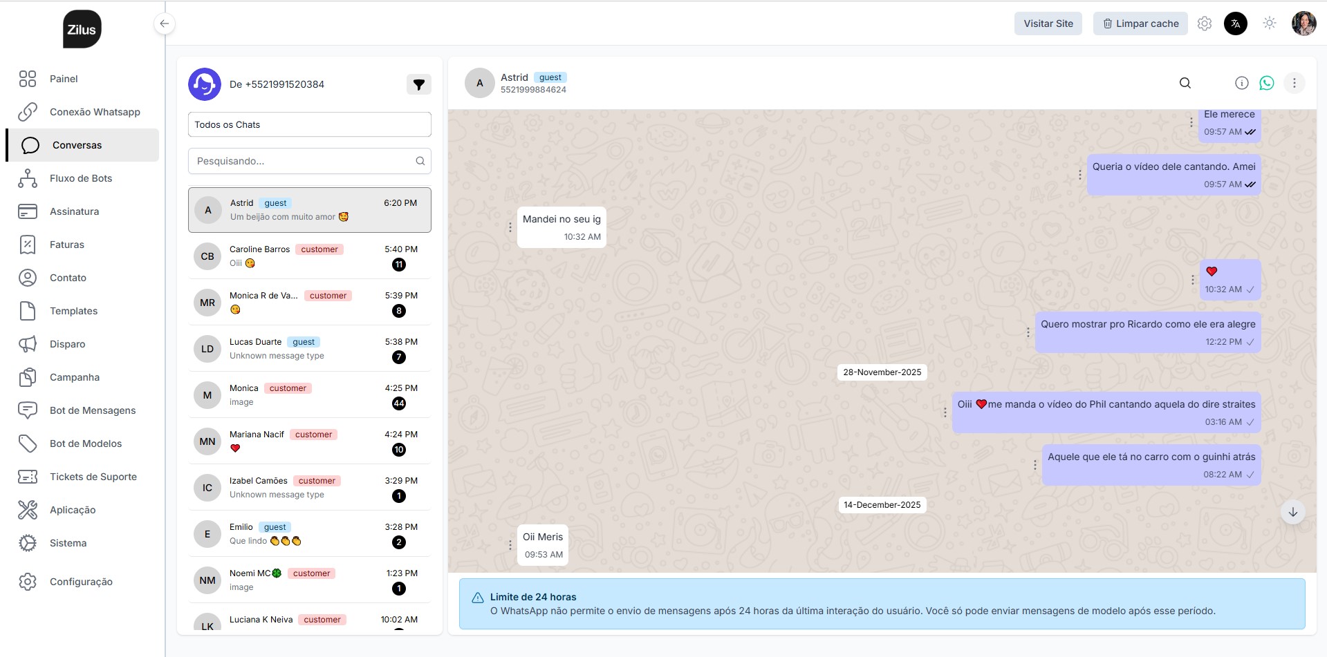 Atendimento no WhatsApp API Oficial